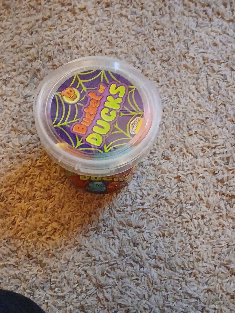 Bucket o' Ducks Halloween Party Favor Assortment - Purple Lid
